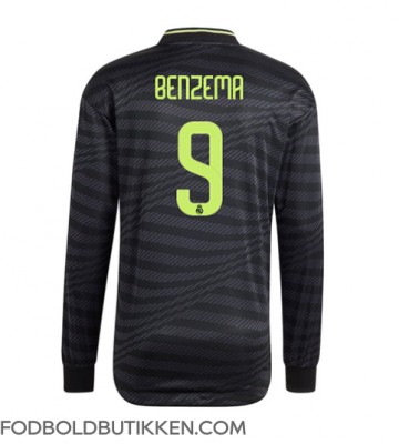 Real Madrid Karim Benzema #9 Tredjetrøje 2022-23 Langærmet
